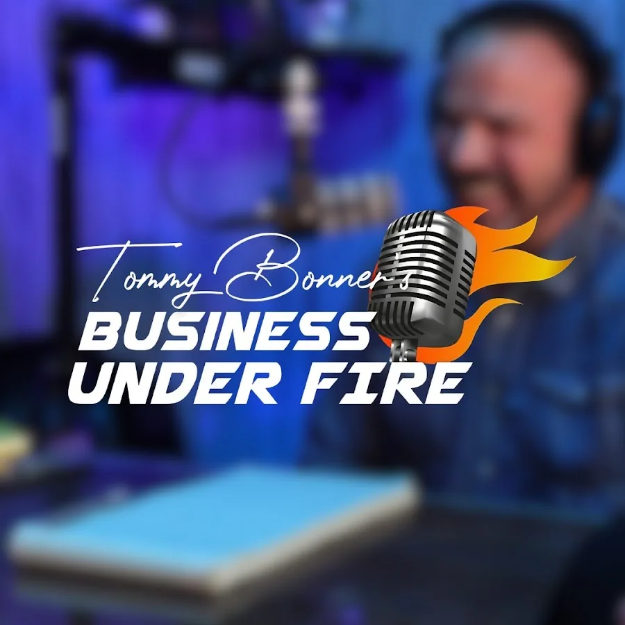 Tommy Bonner in the Business Under Fire studio